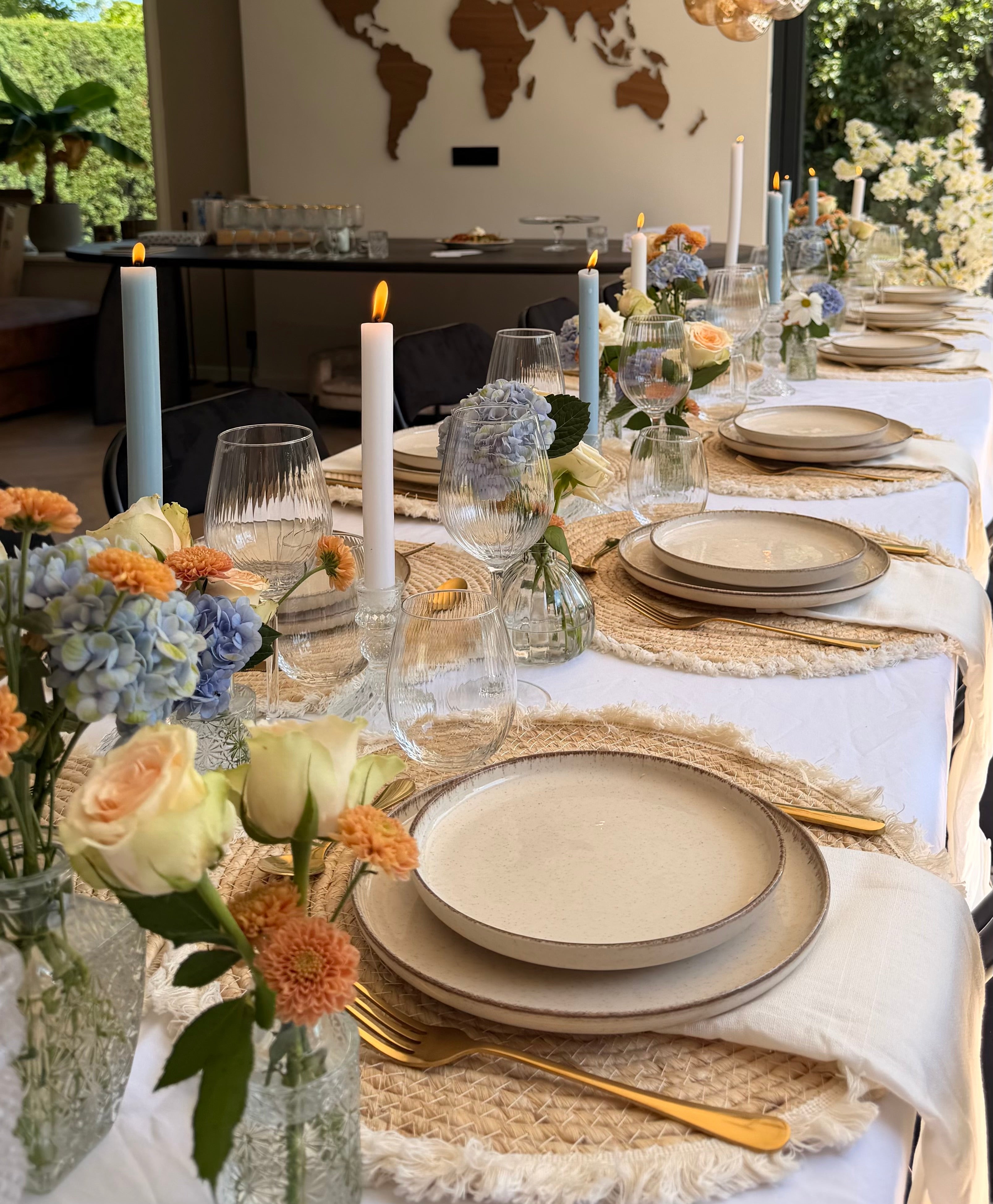 Tafelsetting babyshower