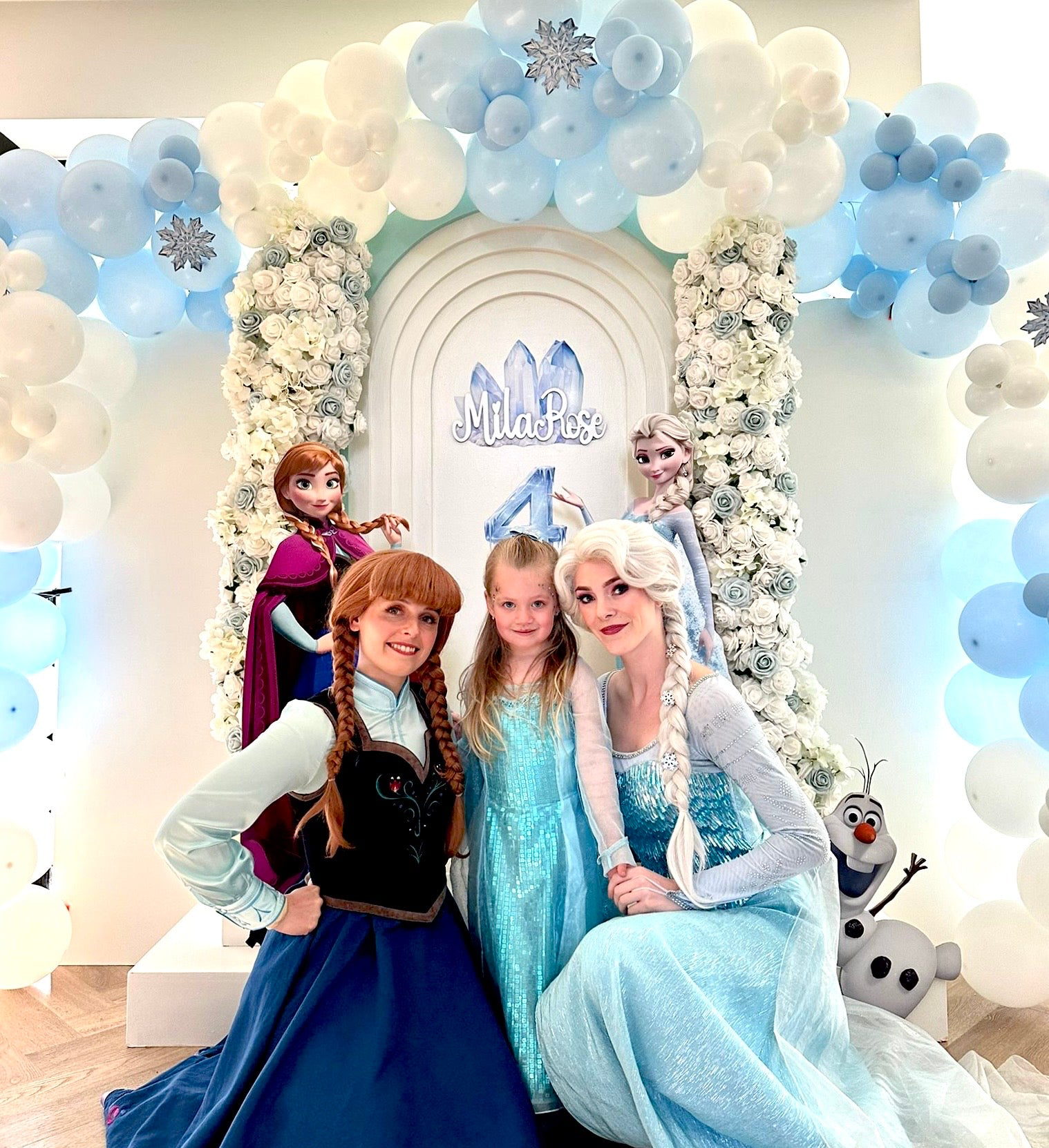 Frozen backdrop