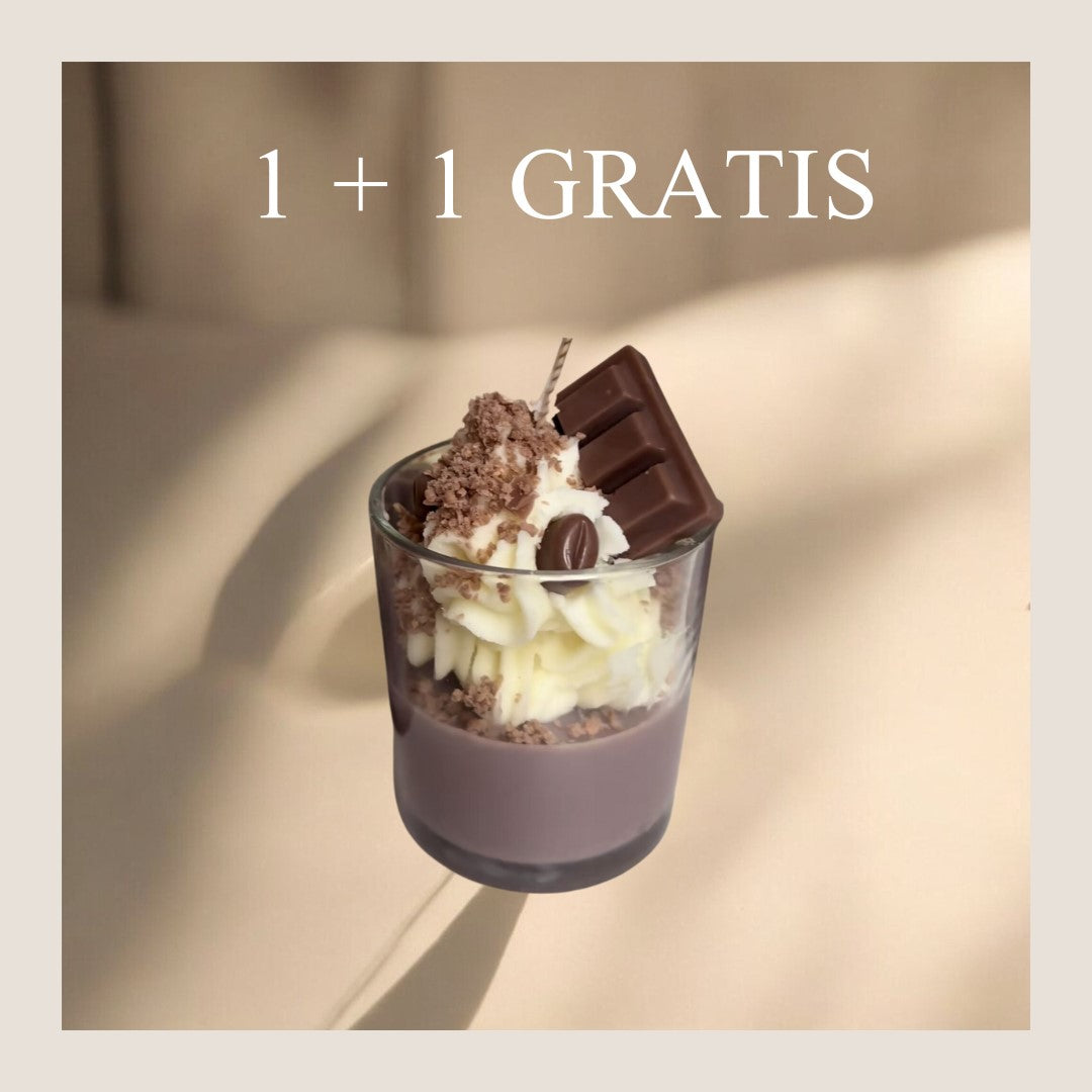 Chocolademelk kaars 1 + 1 GRATIS